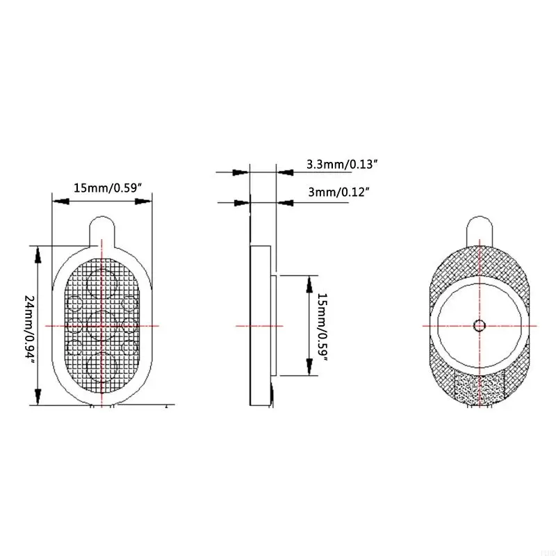 J1HD แพ็คของ 2pcs ลำโพงพกพา Mini 2415 8ohm 1W ลำโพงพร้อมสายเคเบิลสีดำสำหรับโน้ตบุ๊ก DIY การดัดแปลง