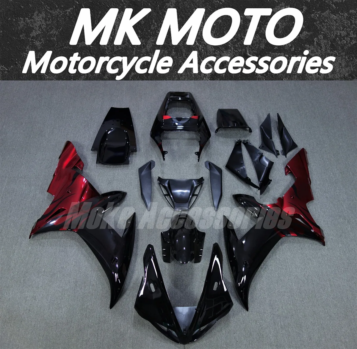 

Moke moto Motorcycle Bodywork Set For Yzf R1 2002-2003 Fairings Kit Fit High Quality ABS Injection New Black Red