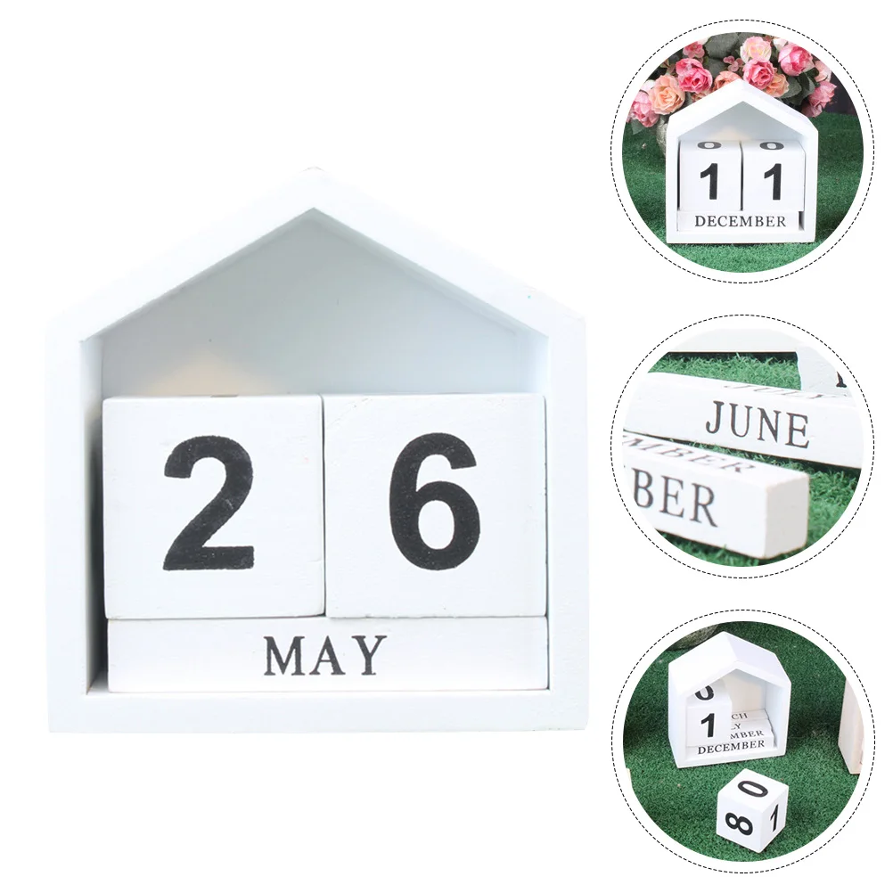 

Деревянный блок, украшение для дома, календарь для стола, винтажный подарок учителю, ежегодный настольный календарь, изменение даты, легкий вес