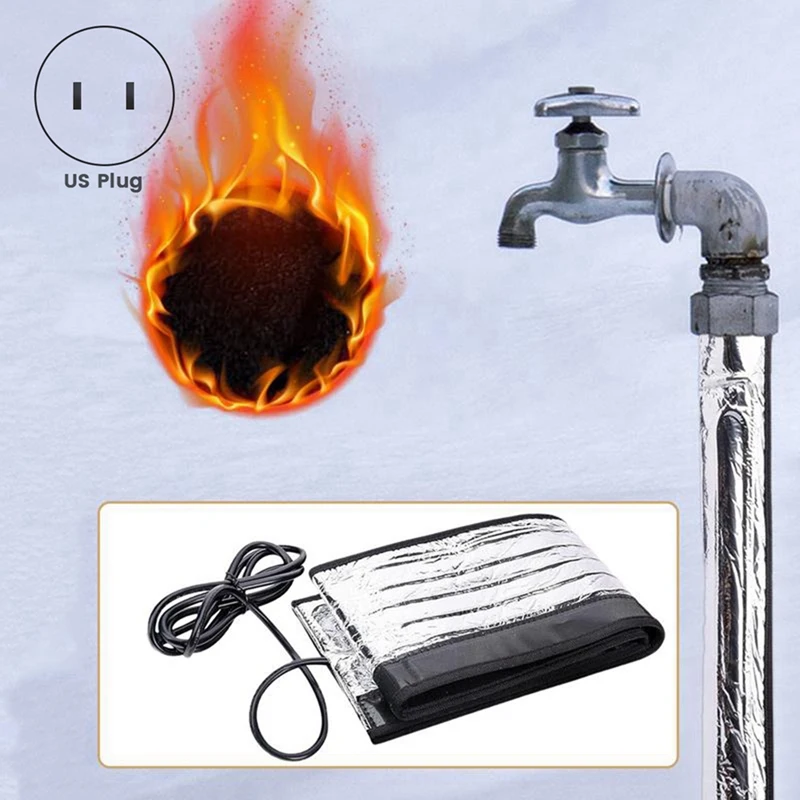 M11K-Straight-Tube Outdoor Faucet Insulation Heating Sleeve For Winter Freeze Protection