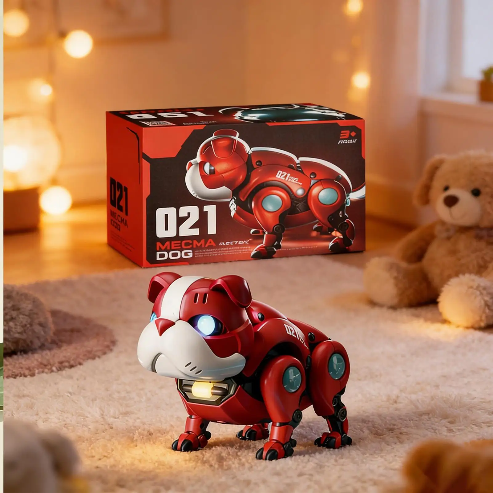 

Робот-собака, ходячий, танцующий, обучающийся, игрушка-робот-питомец со светом и звуком для детей, мальчиков и девочек, на день рождения, для дома, гостиной