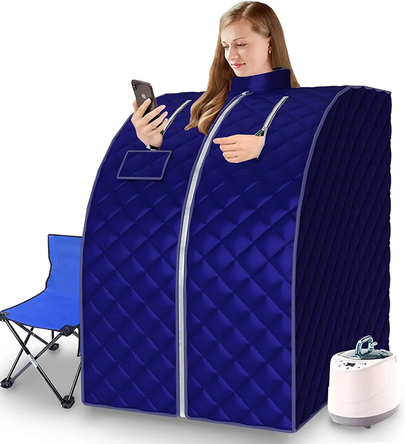 Personal Portable Sauna Lightweight  Steam  Spa for Relaxation Foldable Home  Tent with temperature  Timer