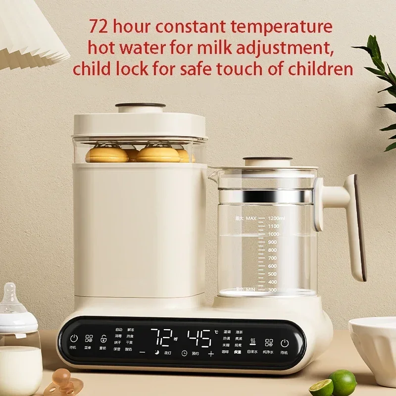 

superior quality Multi-functional Breast Milk Heater Breast Sterilizer Food Steam Heating 2 In 1 Milk Warmer Baby Bottle Steam