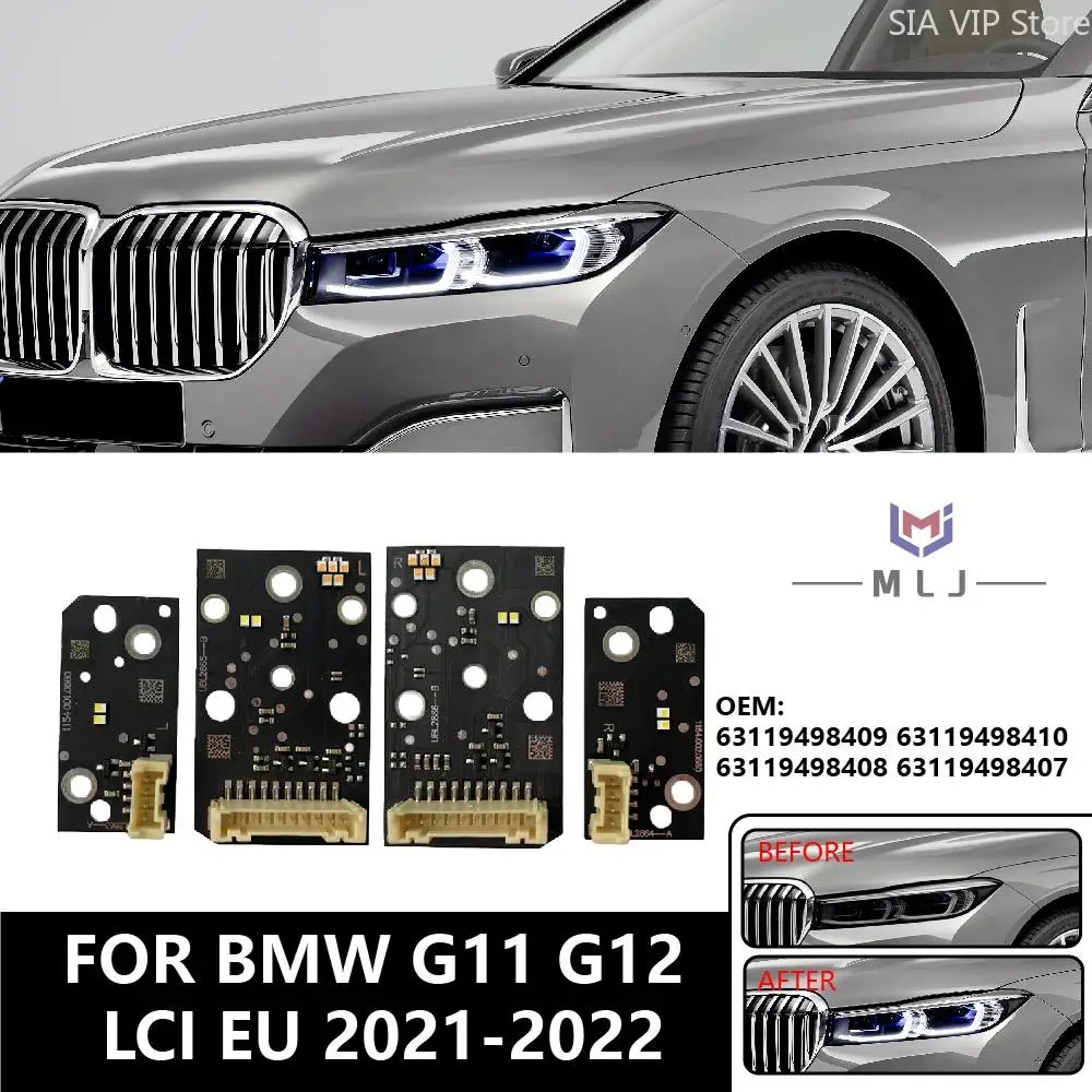 63119498409 63119498410 Angel Eye DRL-Platine für BMW 7er Serie G11 G12 LCI 2021 2022 EU-Spezifikation Weißlichtquelle Chip DRL-Chip