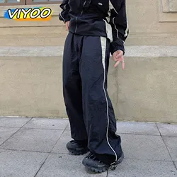 Mannen Y2K Kleding Trainingspakken Track Baggy Cargo Broek Oversized Kleding Joggers Harajuku Streetwear Zwarte Brede Broek Voor Mannen