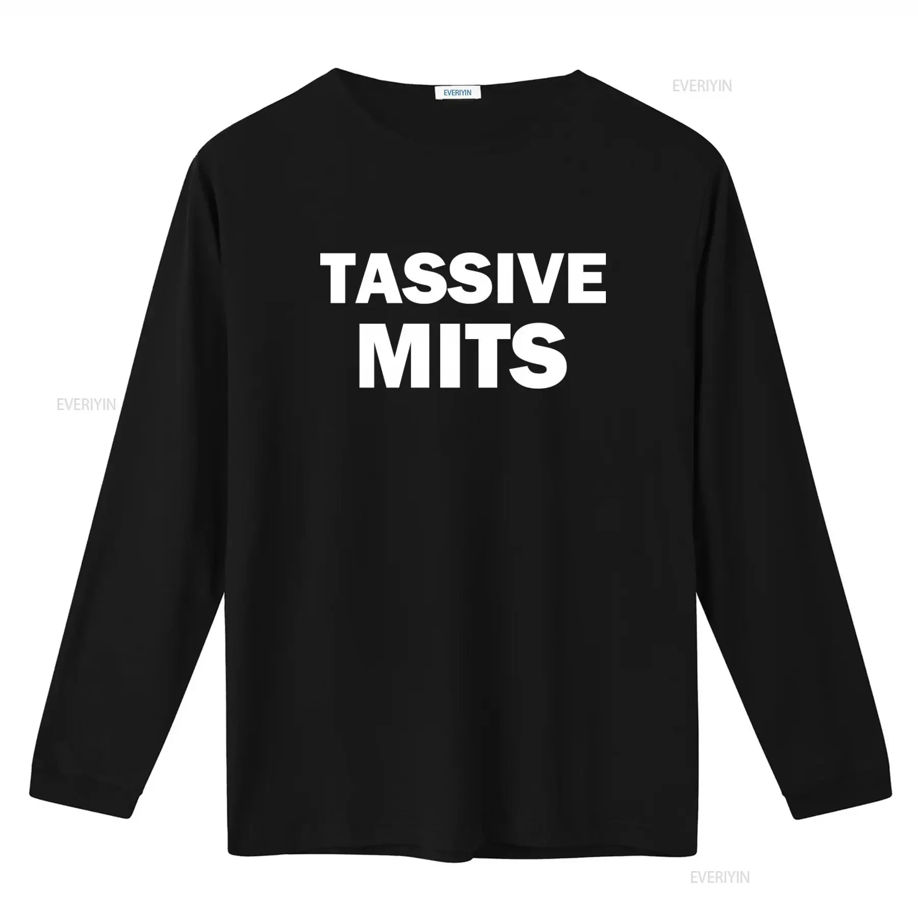 Tassive Mits T Shirt Humor Funny Meme Offensive Satire Trendy  vintage Washed Stylish Versatile Stretched graphic