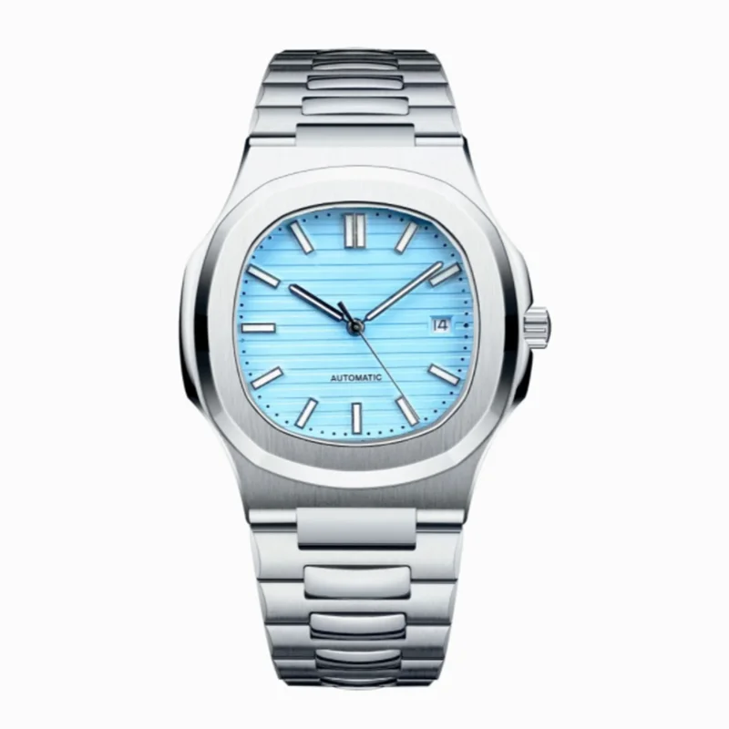 

Элитные мужские наручные часы с корпусом из нержавеющей стали 904L, механический автоматический механизм, розовое золото, черный, синий, светящиеся стрелки