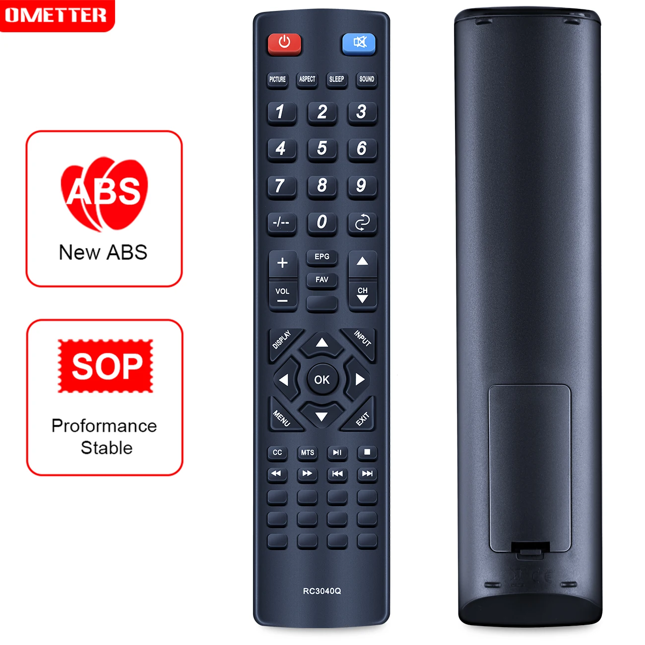 Original รีโมทคอนโทรล RC3040Q สำหรับ Quasar LCD LED HDTV TV SQ5501U 2Q4201U