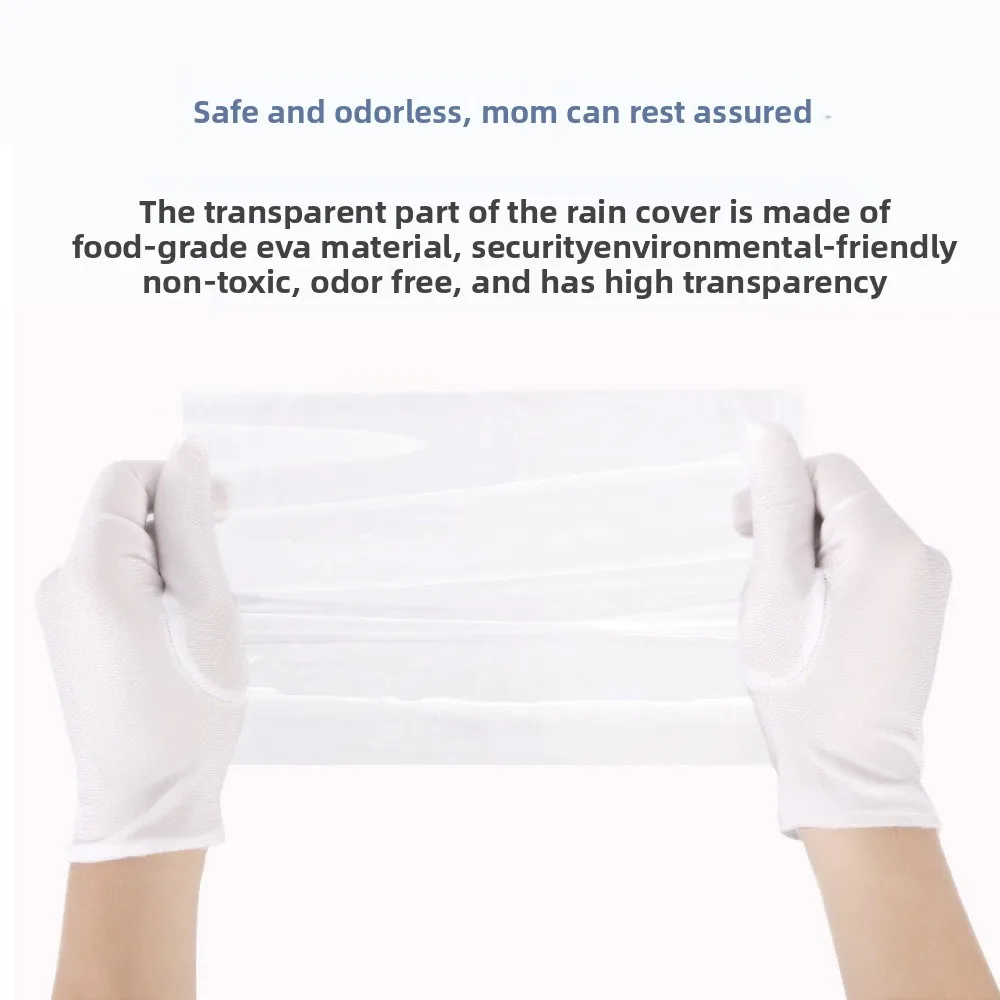 

Transparent Baby Umbrella Stroller Rainproof Cover Windproof Travel Pocket Stroller Rain Cover Protective Shield