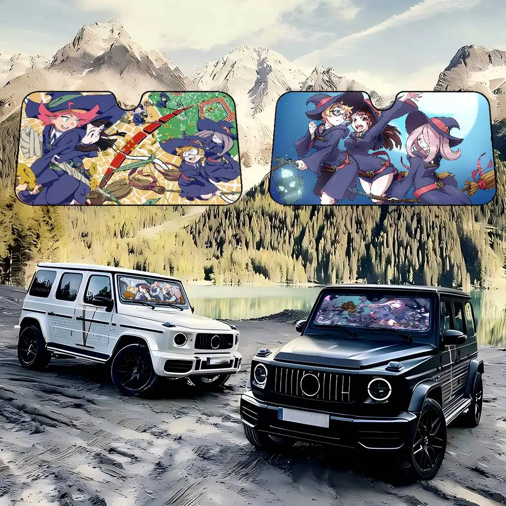 

Little Witch Academia Anime Car Sunshade Shield Windshield Window Sun Blocker Cover Interior Protection For Truck SUV Visor