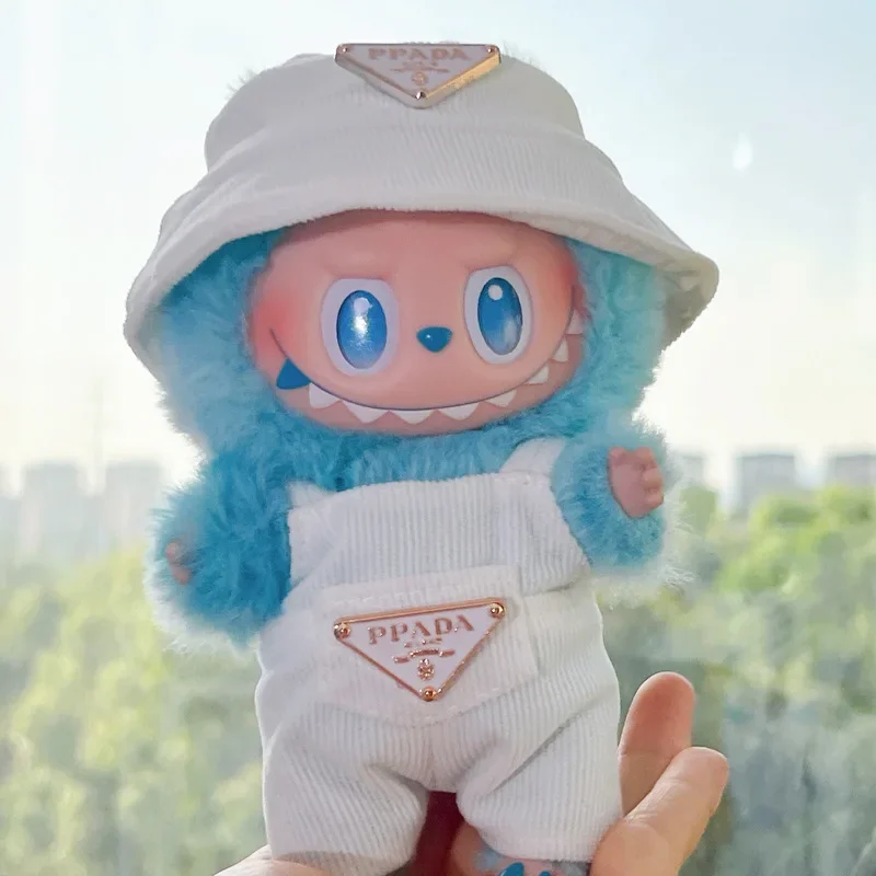 New Labubu Corduroy Mini Doll Clothing Set Toys Cute Hats Clothes Shoes Vinyl Doll Accessories Training Sitting Party Games Toys