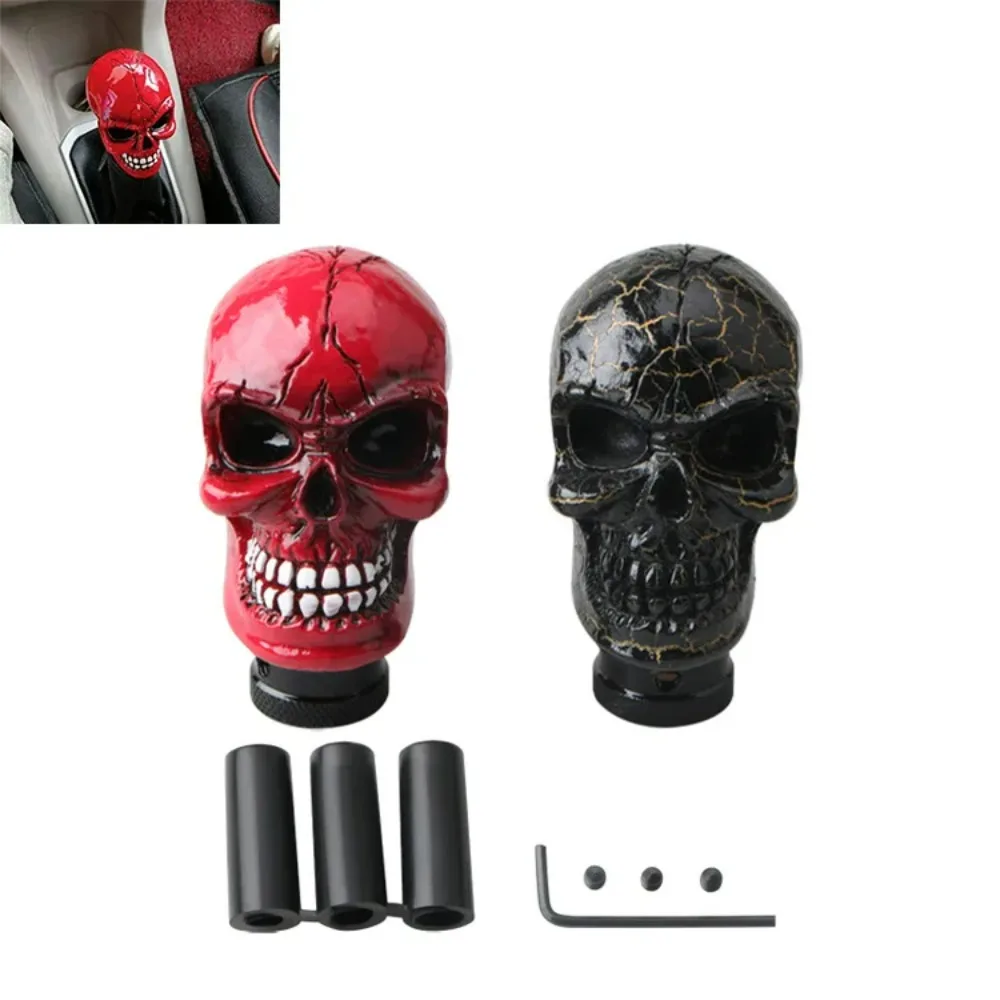 

Skull Gear Shift Knob Universal Manual Shifter Lever Handle Alien Head Buck Teeth Pomo Marchas Car Accessories