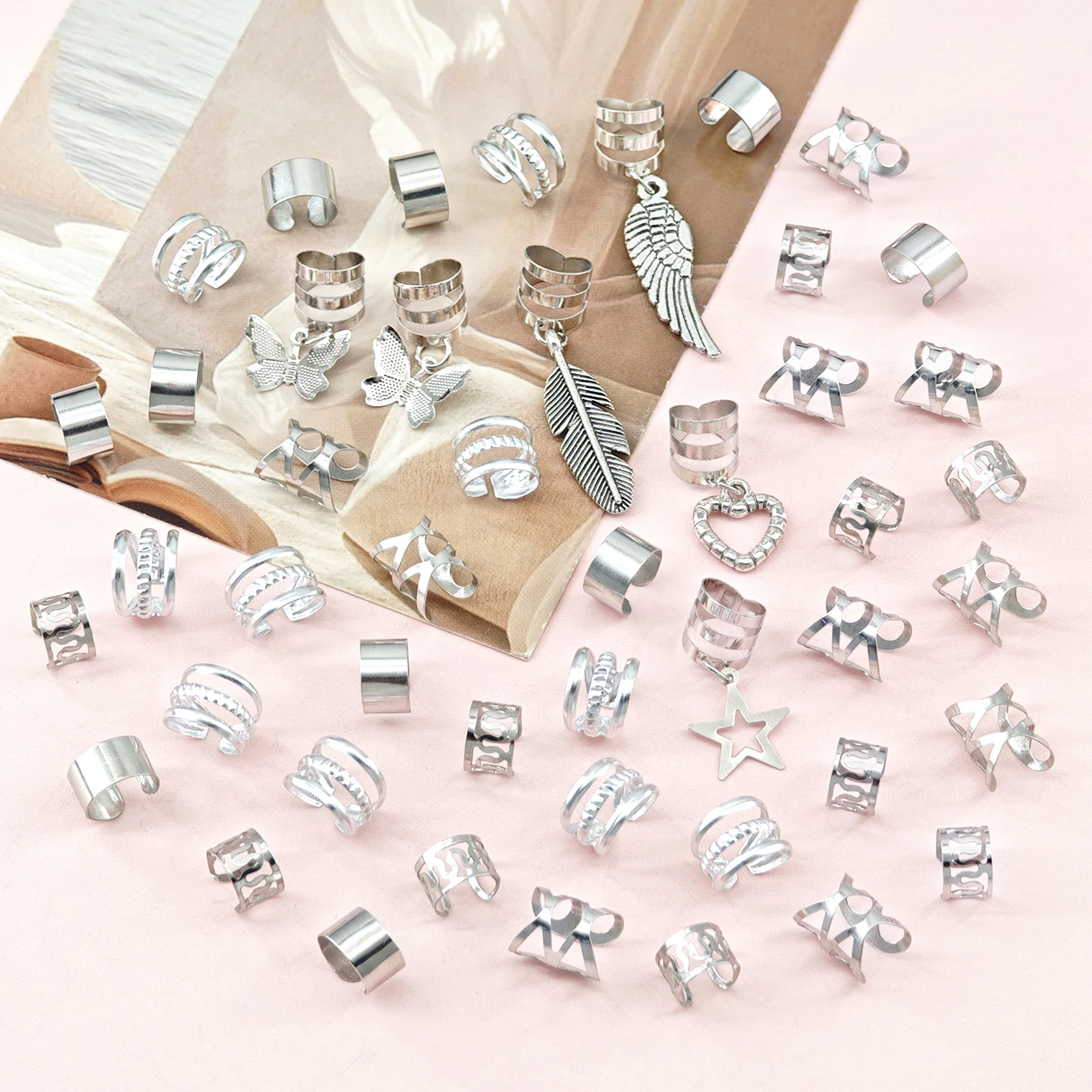 46 ชิ้น ลูกปัดรูปผีเสื้อ หัวใจ - Sterling Silver Ring บทวิจารณ์และราคา