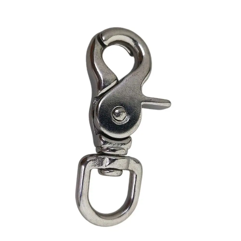 316 Edelstahl-Drehkarabinerhaken, Tauch-Scherenkarabiner für Fahnenmasten, Kameragurte, Marine-Rigging – Detail 5