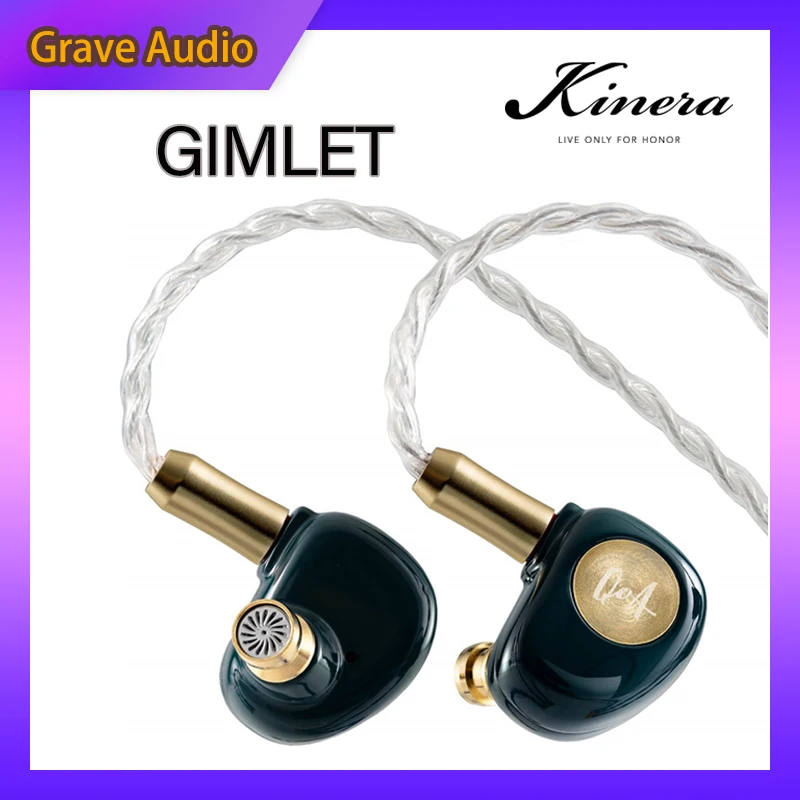 

QOA GIMLET Earphone Monitor IEM 10mm LCP Diaphragm Dynamic Driver 4-core OFC Silver Plated with 0.78 2pin Cable Earbuds