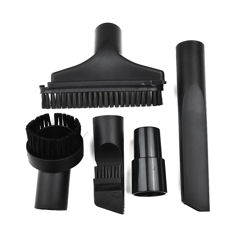 Conjunto de Acessórios para Aspirador de Pó 5 Peças 32mm, Kit de Limpeza com Escova, Bico e Ferramenta para Frestas com Adaptador de Mangueira de 35mm para 32mm