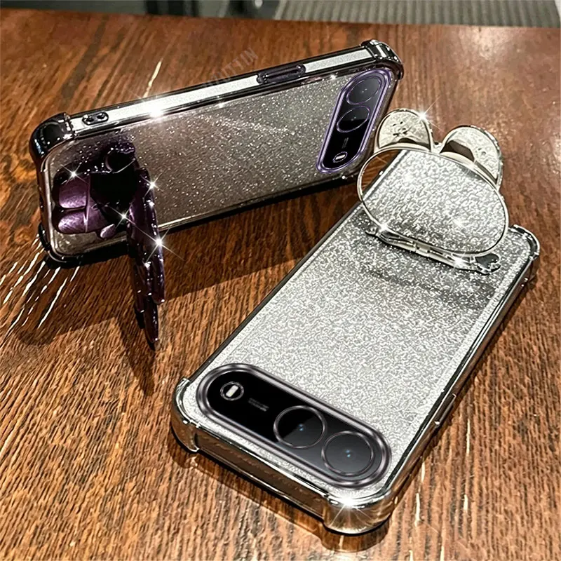 Pearl Lanyard Rabbit Phone Holder Case On For Infinix Hot 30 30i 40 40i 50 50i 60 60i 70 Nfc Play Pro Plus + 4G 5G Back Cover