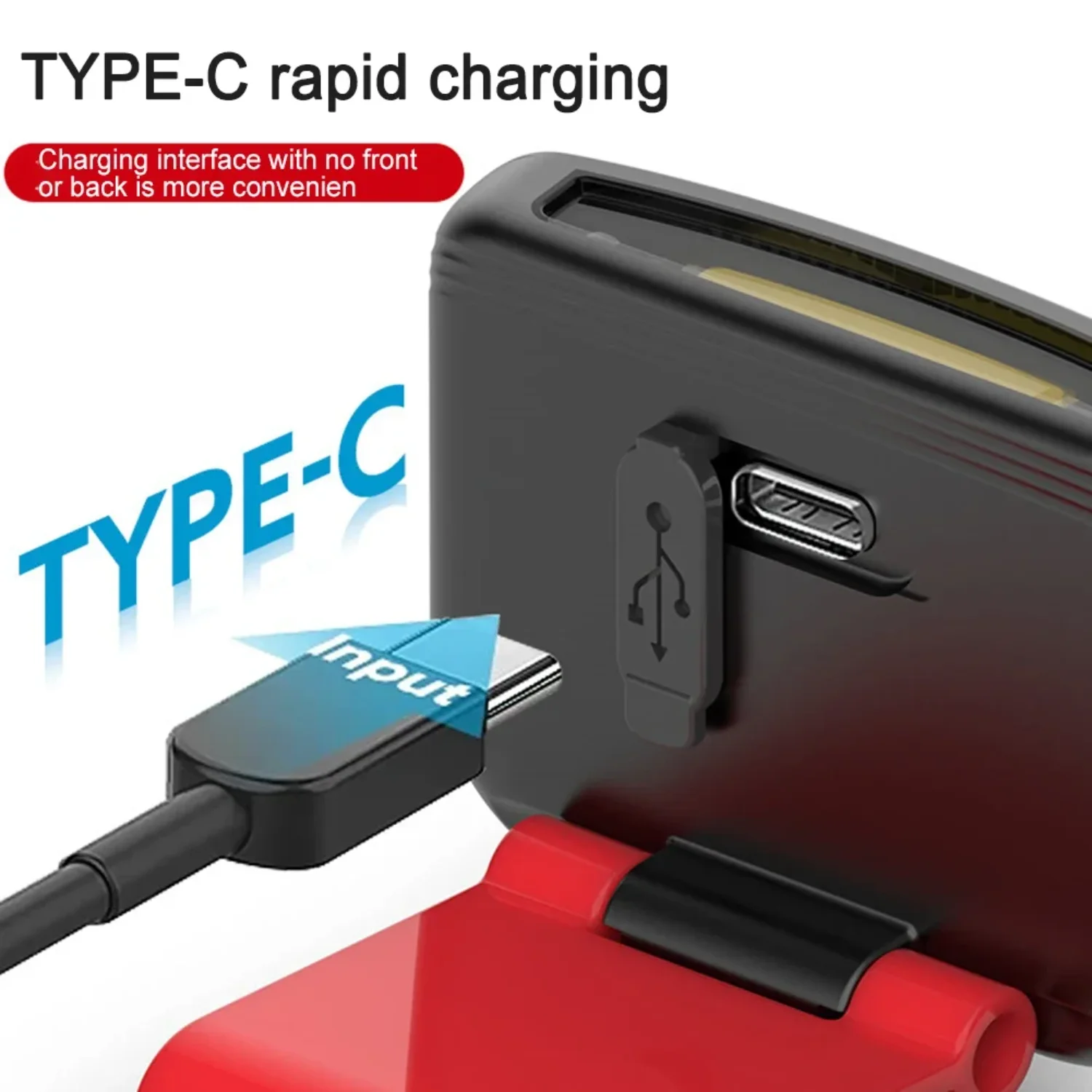 COB قبعة كليب ضوء 80LM 500mAh التعريفي العلوي USB مصباح يدوي قابل لإعادة الشحن مقاوم للماء التخييم الصيد التنزه