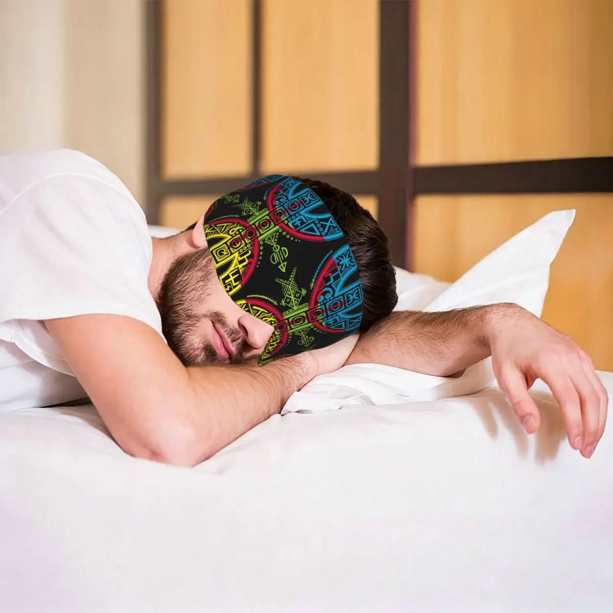 Kabyle Jewelry Amazigh Morocco sleep eye mask Light Blocking Portable Eye Cover for Girls Boys Travel Party Eyeshade eyepatch view 6