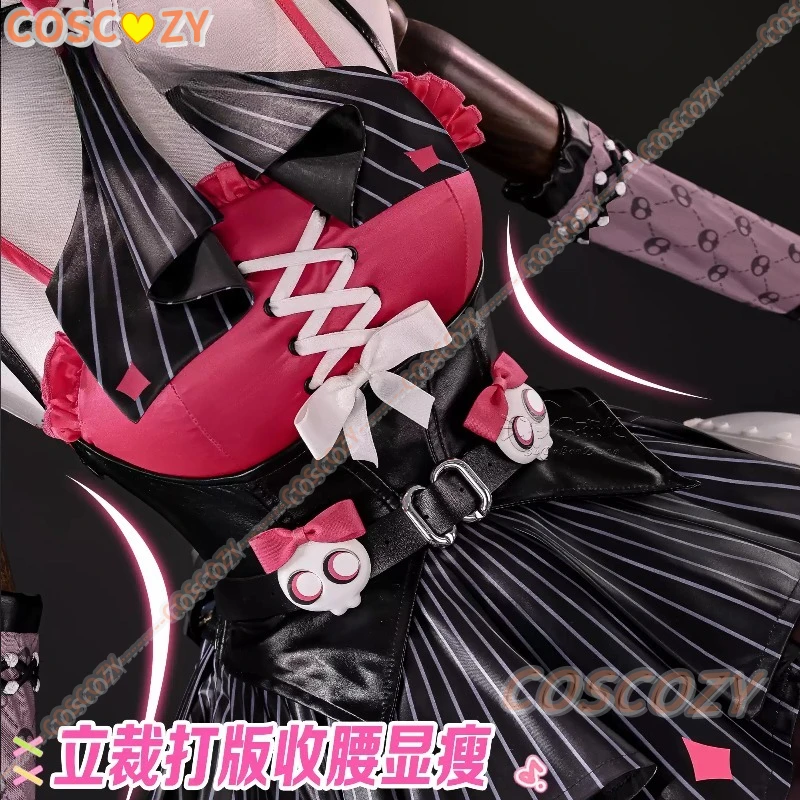 Game ZZZ Zenless Zone Zero Aria Cosplay Costume Aria Dissonance Angels of Delusion Dress Headwear Wig Set Comic Con Aria Outfits - view 2