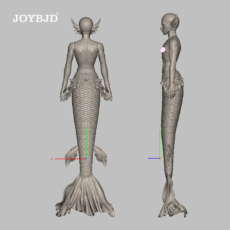 

Aum Bjd Doll 1/4 Fantasy Male Mermaid Elf Muscular Ball Jointed Dolls Toys for Girls Boys Joybjd