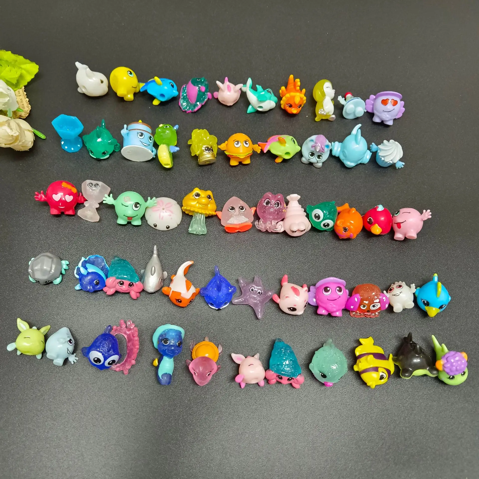 New Wholesale Cute Mini Soft Littlest Pet Sea Animal Starfish Hippocampus Fish Doll Action Figures for Capsule Egg Kids Toy