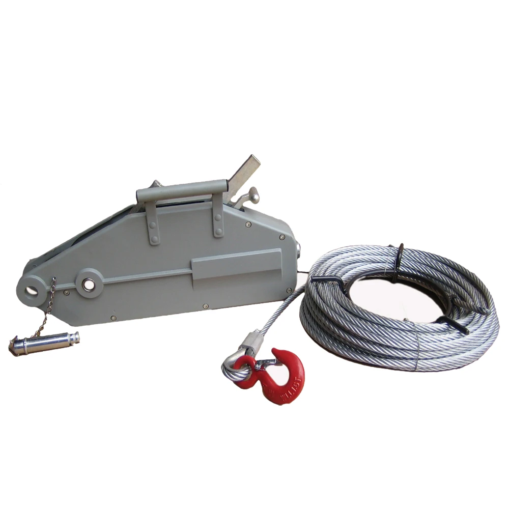 1.6 Ton Wire Rope Manual Operated Pulling Winch with 20m Cable