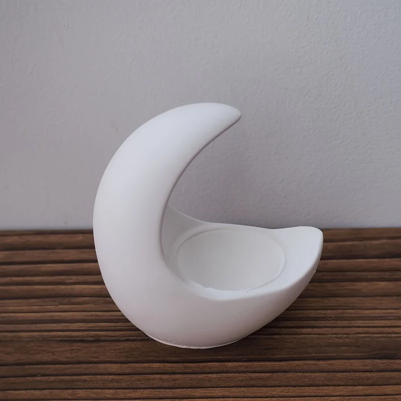 DIY Striped Circular Cut Vase Moon Candle Water Droplet Shaped Storage Box Ornament Resin Silicone Mold Handicrafts Decoration