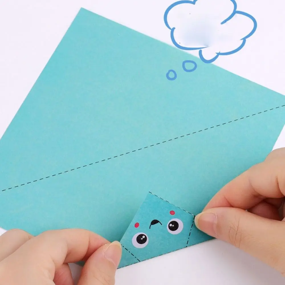 Paper Handmade Colored Paper Set Montessori Art Learning Animal Handmade Origami Folding Cartoon Diy Paper-cut Book