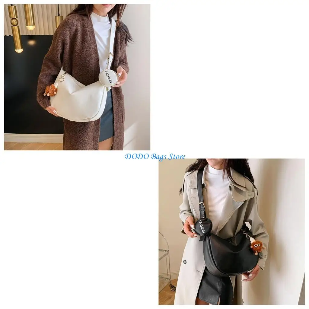 

Versatile and Practical Dumpling Underarm Bag PU Shoulder Bags for Casual Outings and Outdoor Adventures