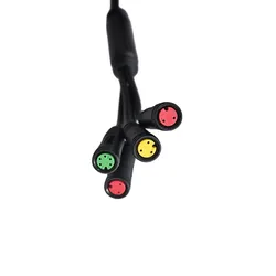 135CM 1 to 4 Wiring Harness Main Cable Waterproof Wire For Electric Bike Throttle LCD Display Brake Waterpoof Connector Fit KT