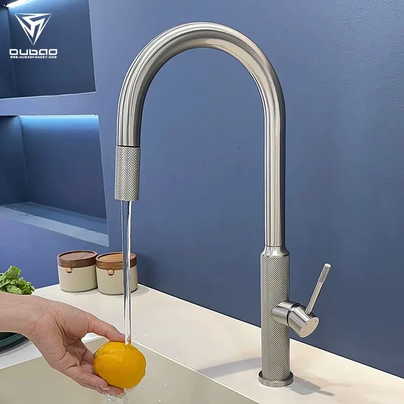 

Modern Style Pull down Kitchen Faucet with Spray Sink Mixer Tap New Kitchen Sink Faucet