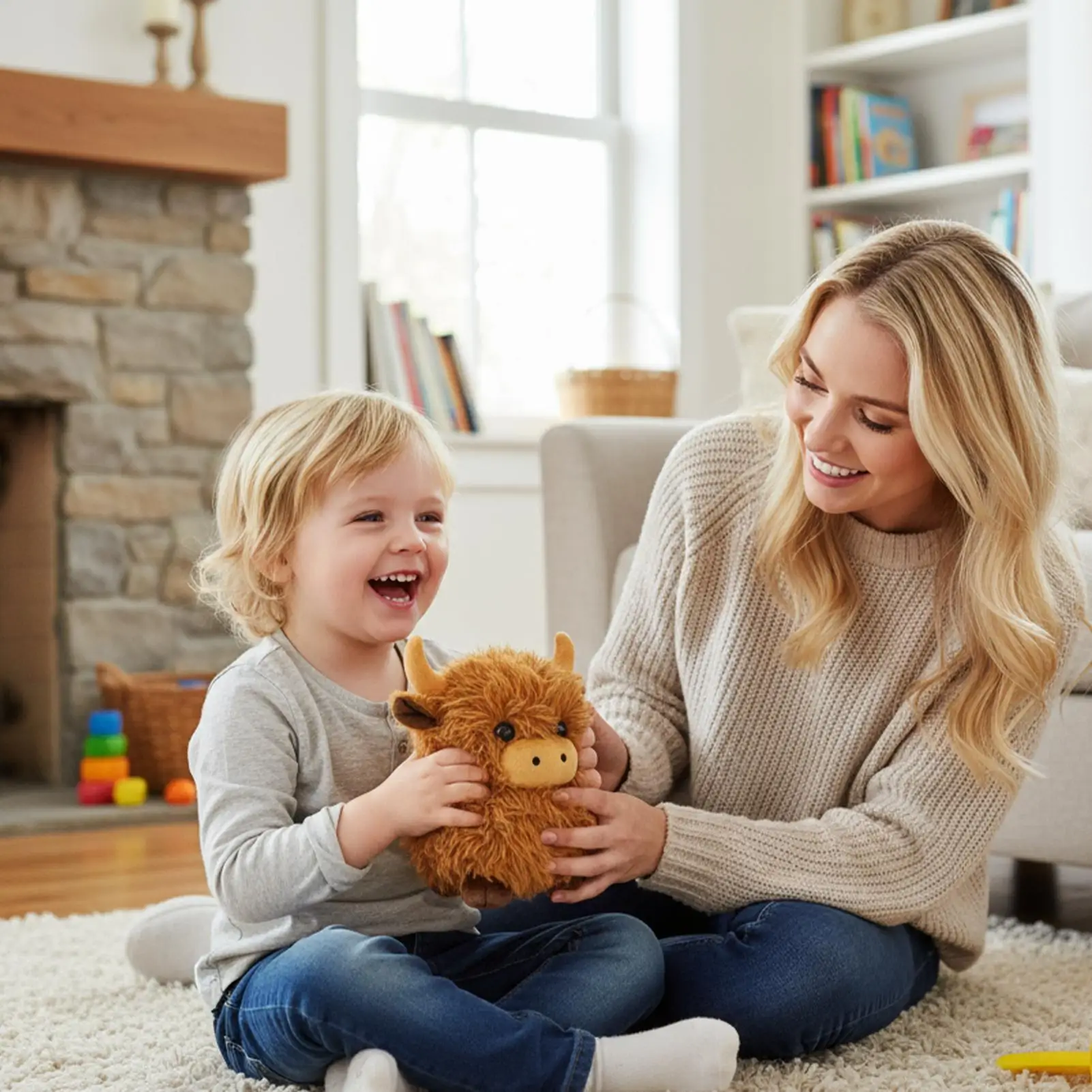 

Simulated Highland Cow Plush Toy Soothing Huggable Cuddly Soft Stuffed Animal Super Plushie Doll For Children Teens Collectors