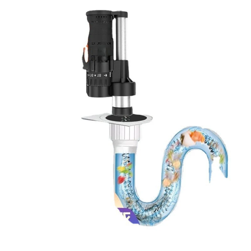 

Electric pipe dredger, sewer dredging, floor drain toilet, vegetable sink clogging spring professional tool