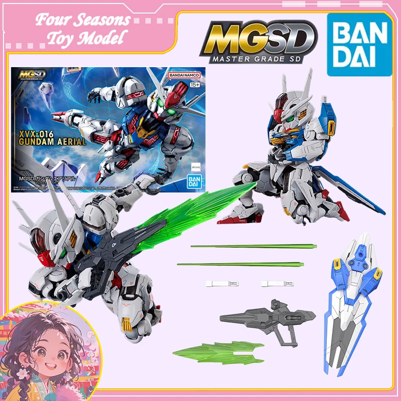 

Быстрая доставка Bandai Anime MGSD XVX-016 GUNDAM AERIAL, оригинальная модель игрушки, экшн-фигурки, коллекционные украшения, подарок для детей