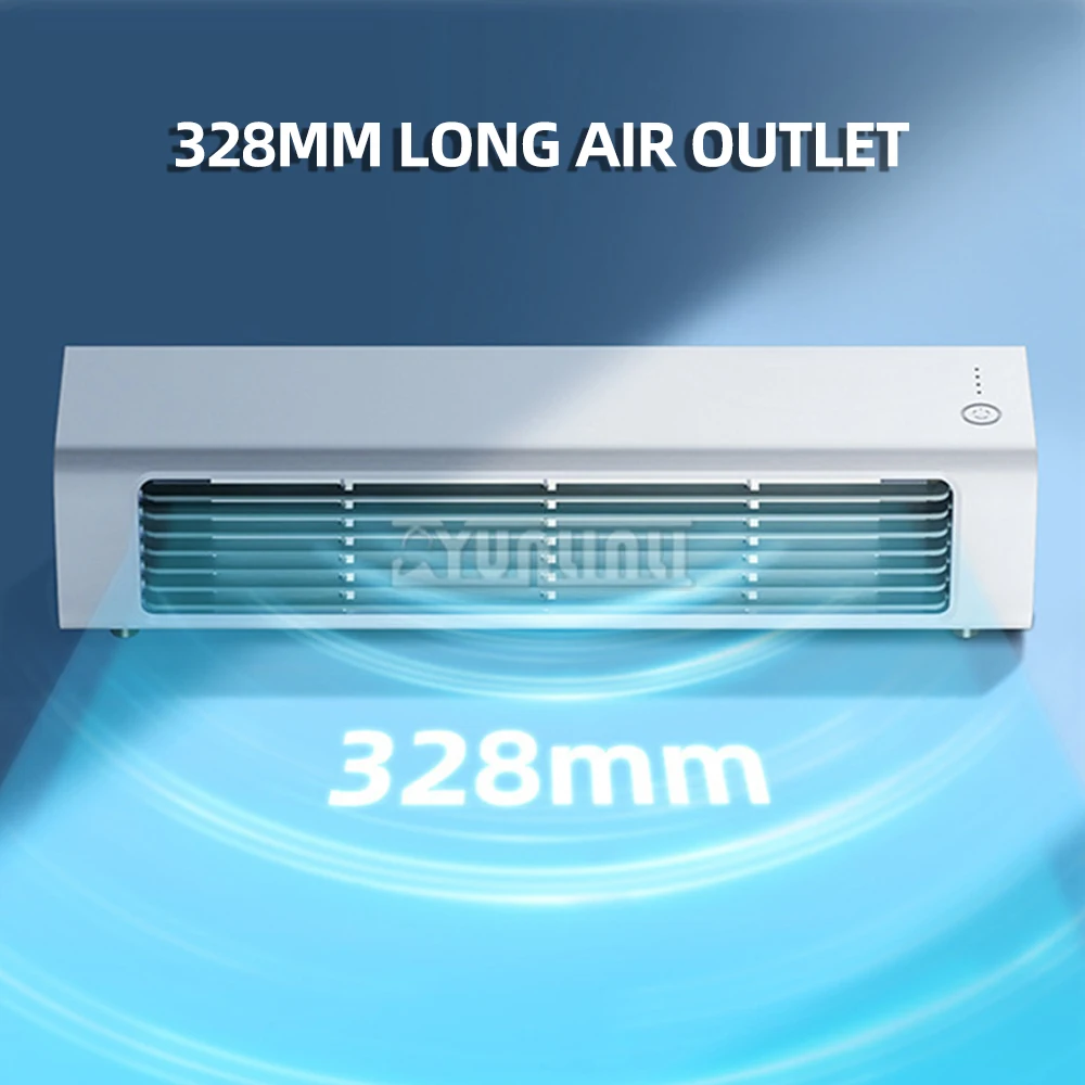 Household Wall-mounted Silent Leafless Air Conditioner Fan Desktop Shaking Head Cold Fan