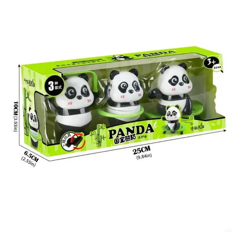 Mooi Panda Sports Ornament, Skateboarding Jump Rope Creatief ornament, vakantiegeschenk voor kinderen en volwassenen F19F
