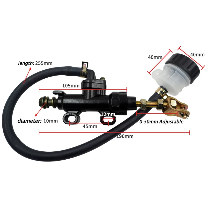 Motorcycle Rear Brake Master Cylinder Pump For Four wheeled beach buggy ATV UTV bike Motorcycle modification parts