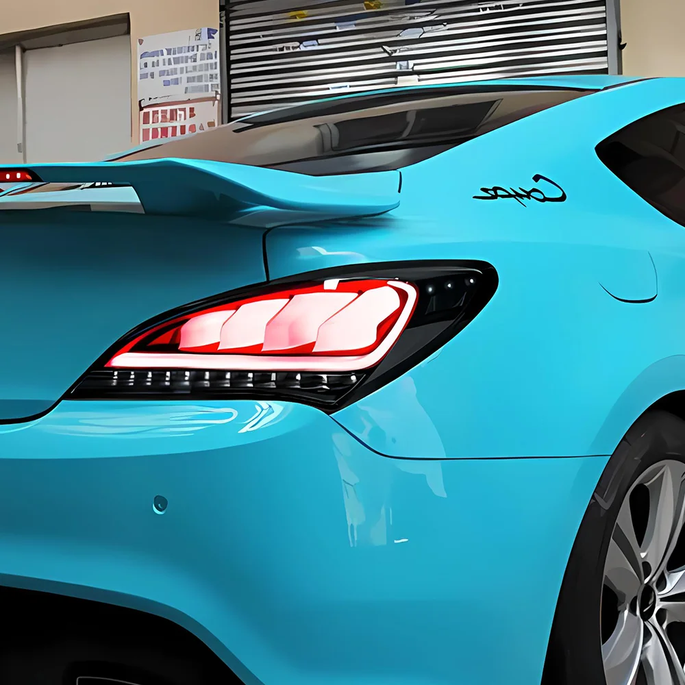 

Для Hyundai Rohens Coupe 2009-2013 автоматический задний фонарь в сборе, обновленный высококачественный светодиодный динамический поворот, автомобильные задние фонари, аксессуары