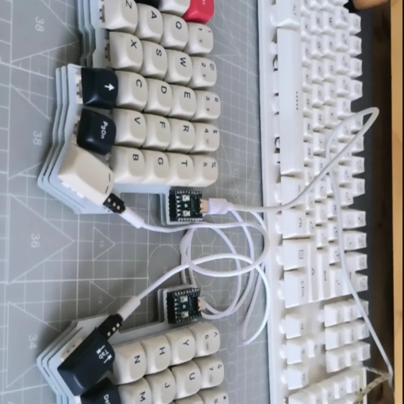 

Лидер продаж Redox Wireless 2,4G разделенная механическая клавиатура комплект колпачков для клавиш по индивидуальному заказу левый и правый эргономичный разделенный VIAL с возможностью горячей замены