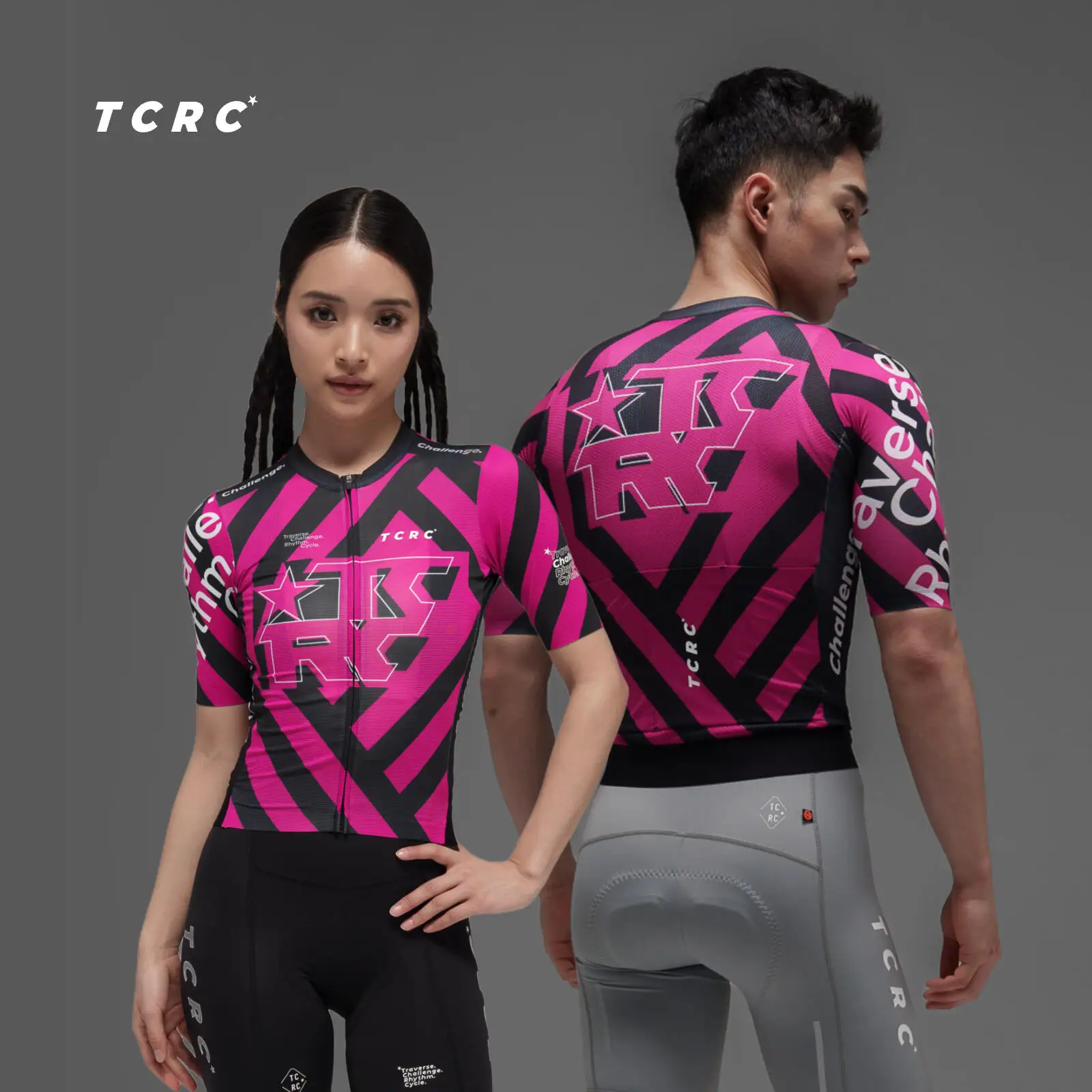 

TCRC Summer Short Sleeve Cycling Jersey Women's Tight Bike Tops Men MTB Shirts 2026 Hight Elastic Bicycle Jerseys YKK Zipper