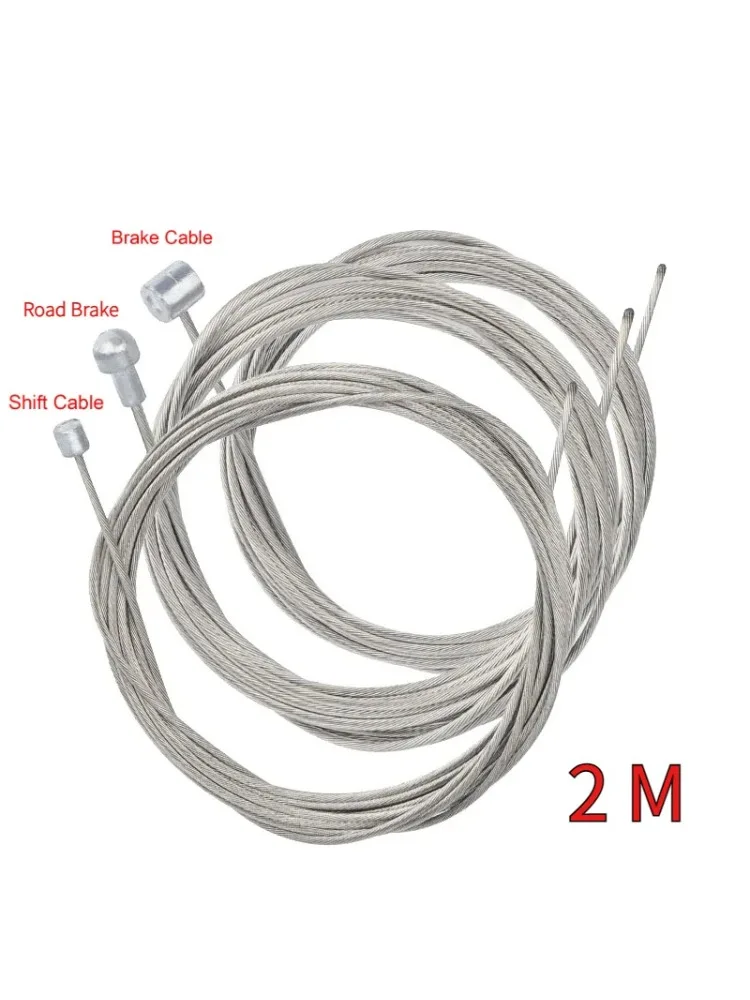 AliExpress 5pcs 2M Bicycle Brake Line Bike Stainless Steel Gear Shift Cable Road Bike Speed Line Fixed Gear Inner Cable Line Wire