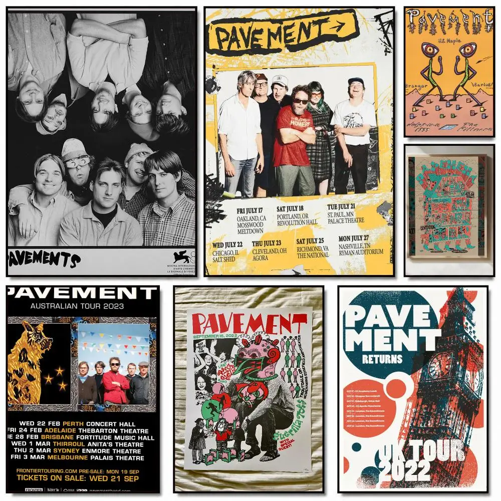 band P-Pavement-T Poster Removable Wall Sticker for Home Cafe Bar Office Interior Decor