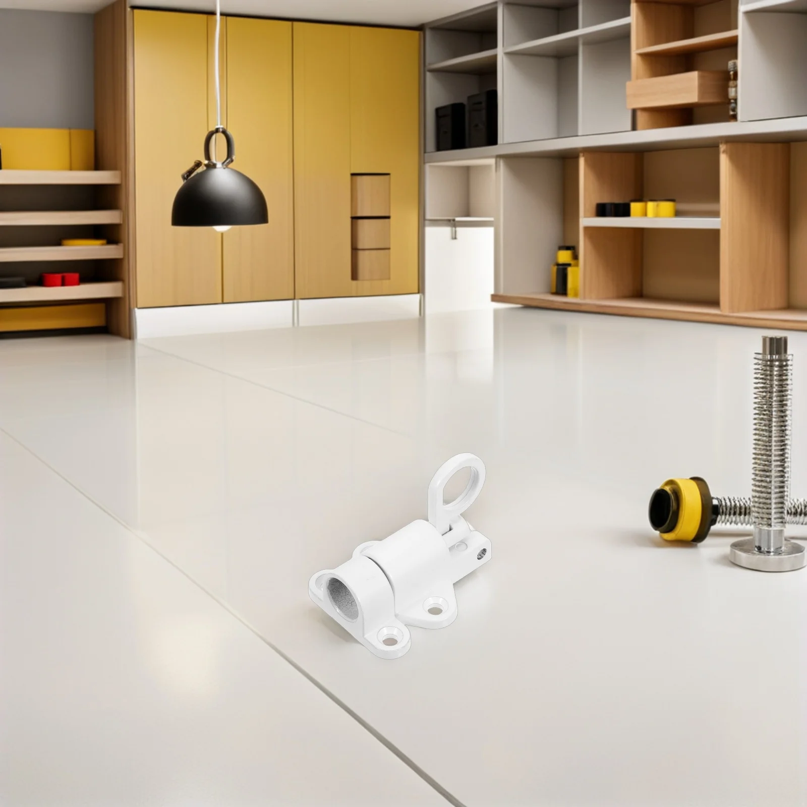 4Pcs Automatic Self Closing Door Latch Aluminum Alloy Spring Lock Gate Window Cabinet Security Window Latch Replacement