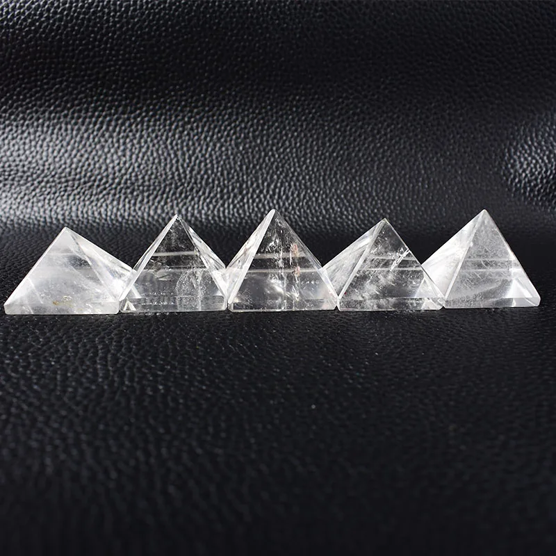 Natural Crystal Quartz Polished Clear Quart Pyramid Reiki Healing Stone Reiki Meditation Crystal Point Home Decor Crafts Stone