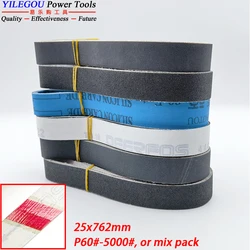 5Pcs 25 x 762mm Sanding Belt Grinding Metal. 1
