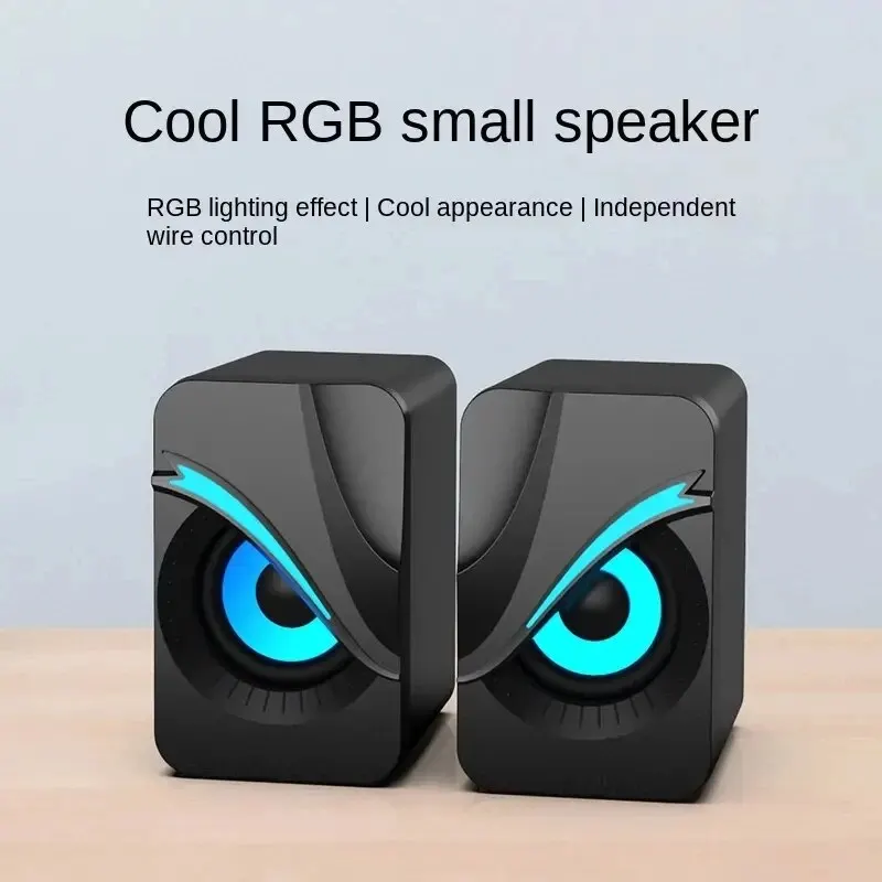Altavoces Para Ordenador, Caja De Sonido Para PC, Microfono Estereo HIFl, USB, Concable, Con Luz LED Para Ordenador De Escritori