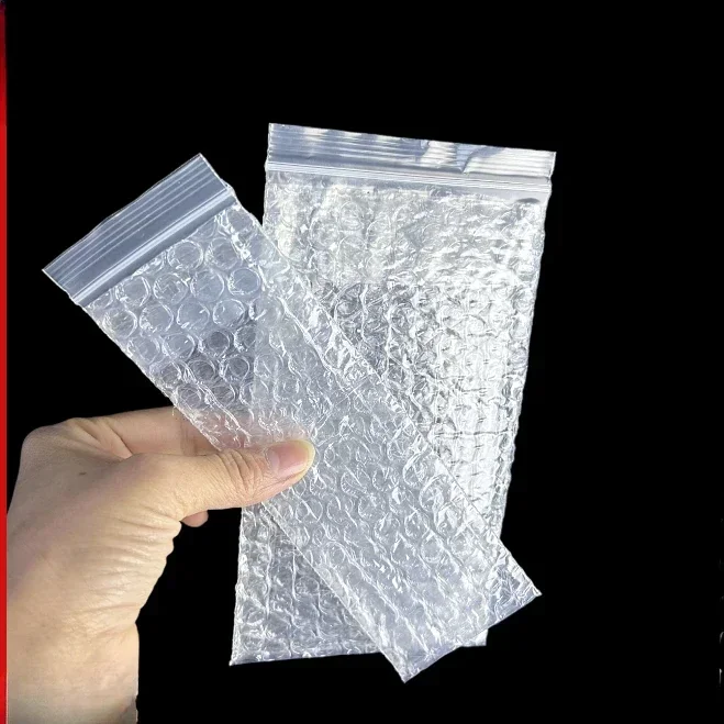 5-20cm Width Double-layer Self Sealing Bubble Bag100pcs Press Bite Sealed Pouch Anti Drop Waterproof Express Packaging Foam Bags