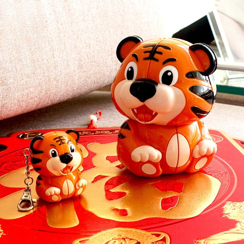 

Yuxin 2x2 Bull Panda Mouse penguin shape cube Cubo Magico Educatinal puzzle Toy