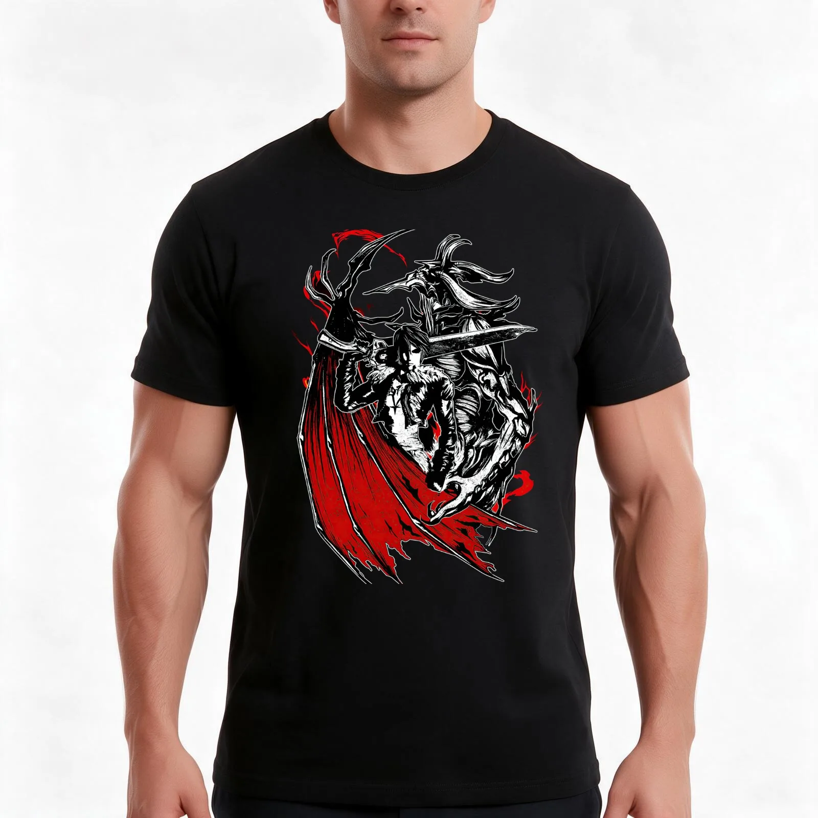 SeeD Mercenary Squall T-Shirt Summer Casual Cotton Tee Oversized Streetwear Tops Vintage Graphic Print Unisex Men Women